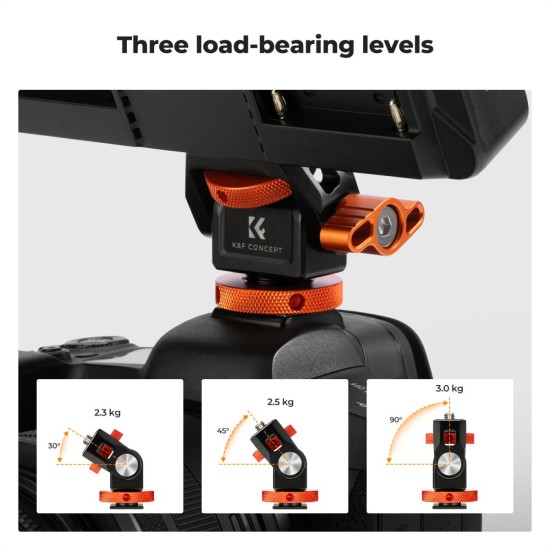 K&F Concept MS-42 Monitor Mount with Cold Shoe